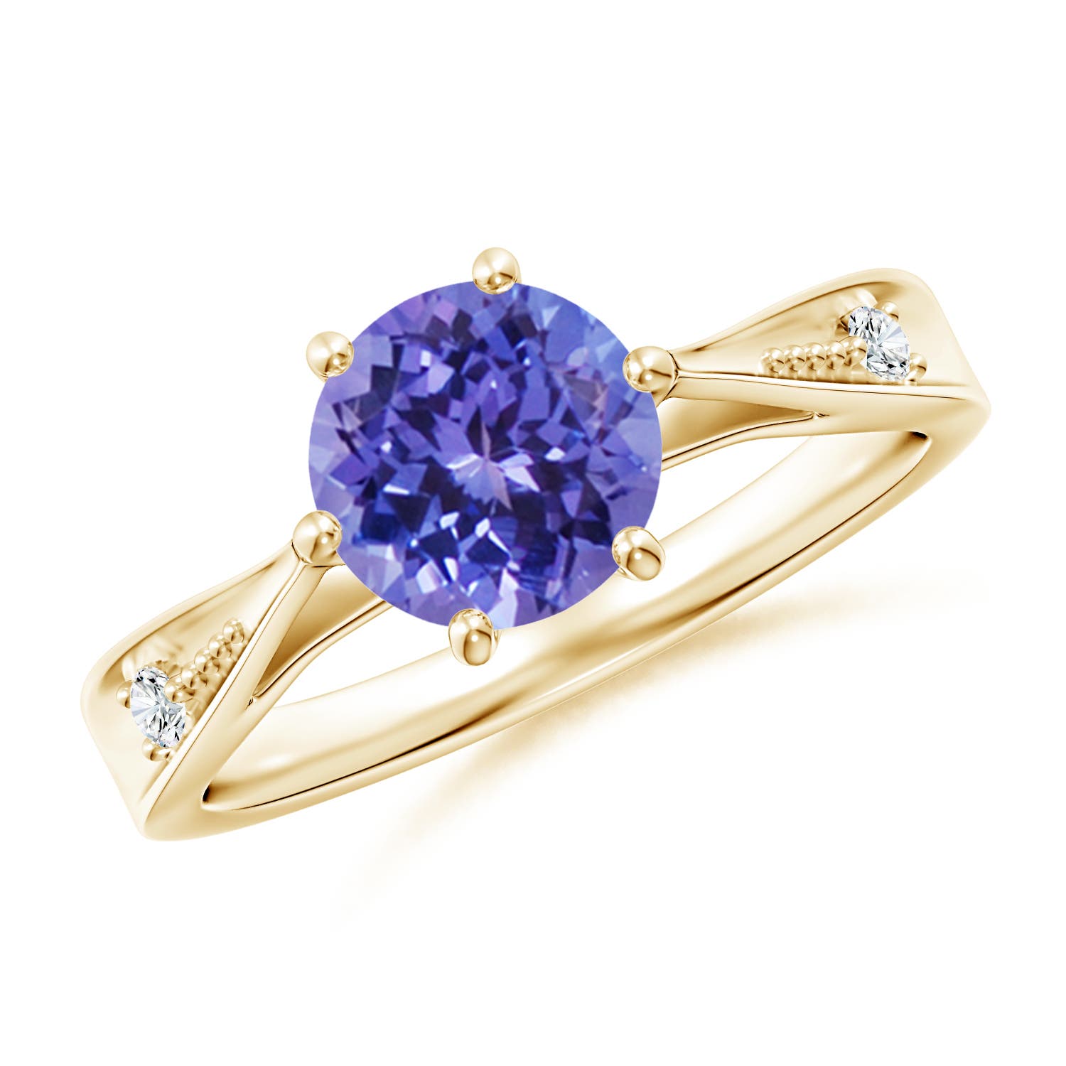 AA - Tanzanite / 1.48 CT / 14 KT Yellow Gold