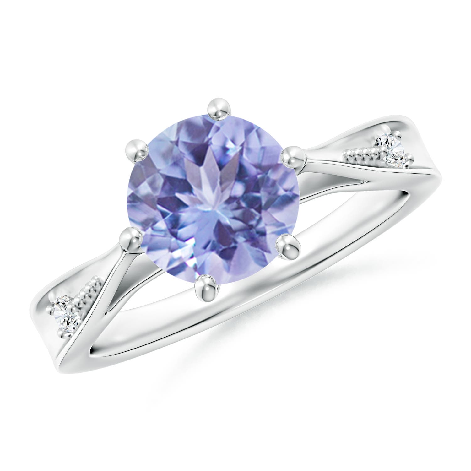 A - Tanzanite / 1.84 CT / 14 KT White Gold