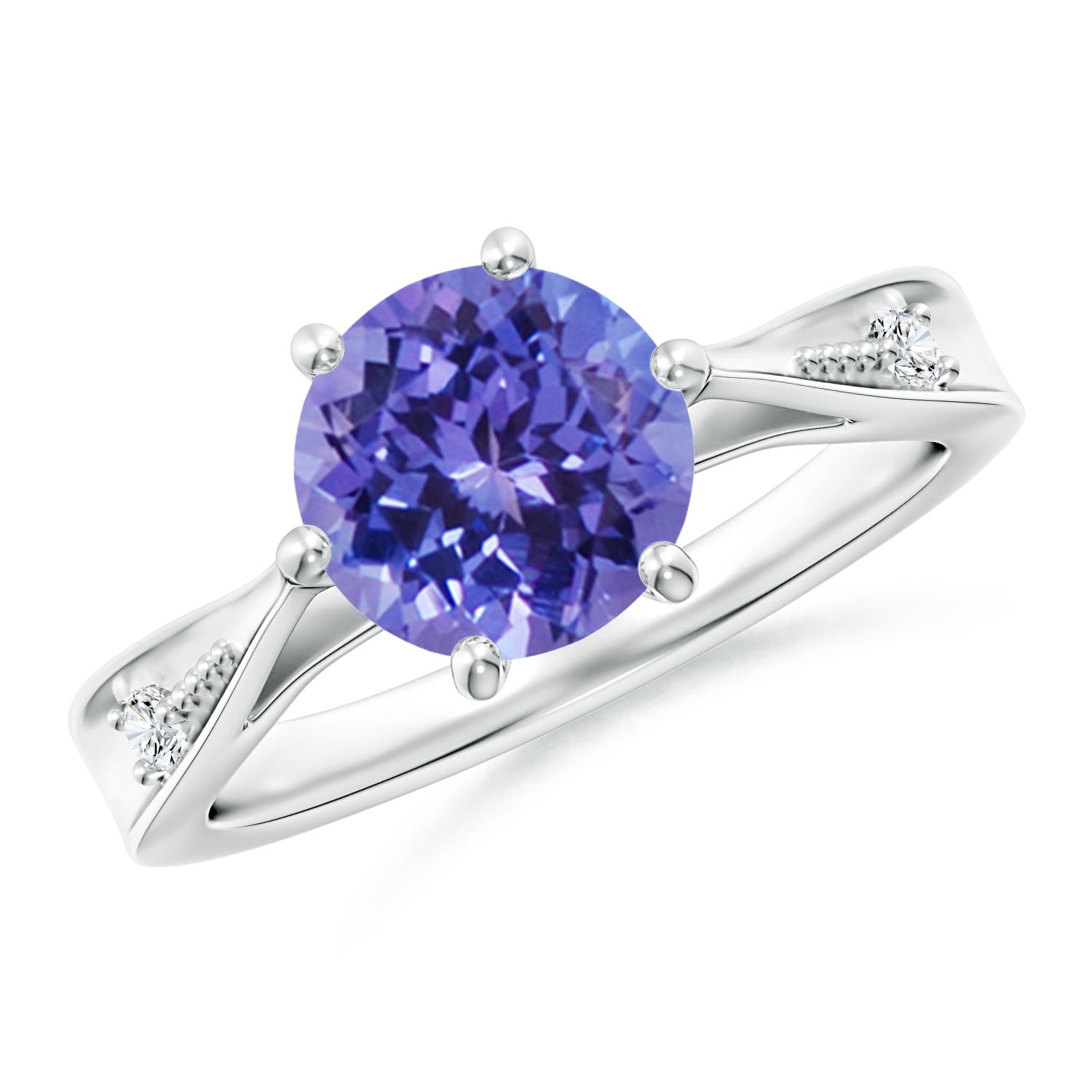 AA - Tanzanite / 1.84 CT / 14 KT White Gold