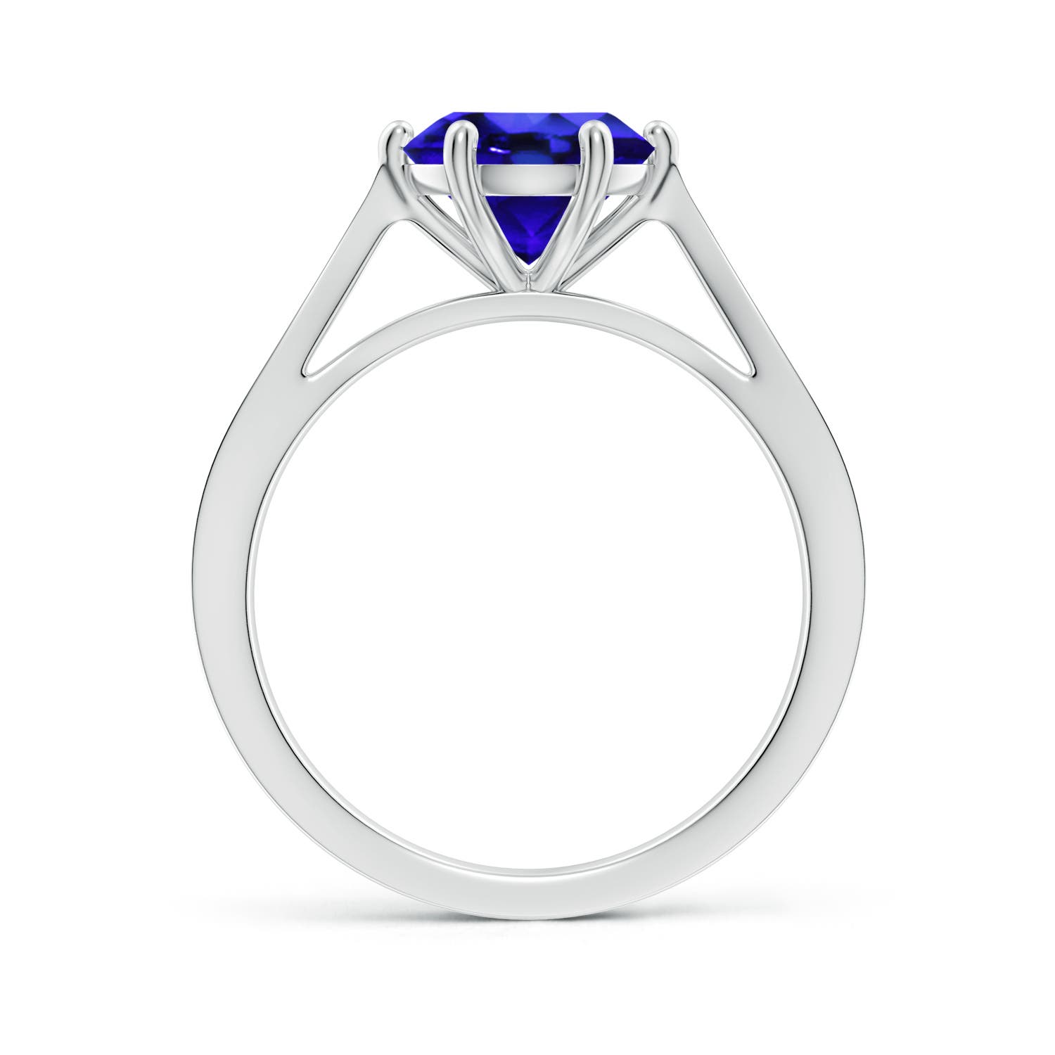 AAA - Tanzanite / 1.84 CT / 14 KT White Gold