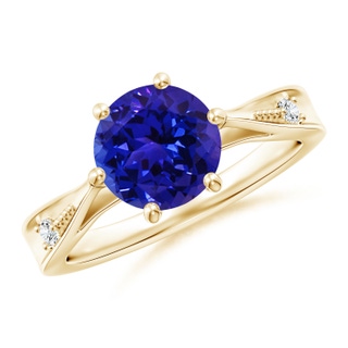 Round AAAA Tanzanite