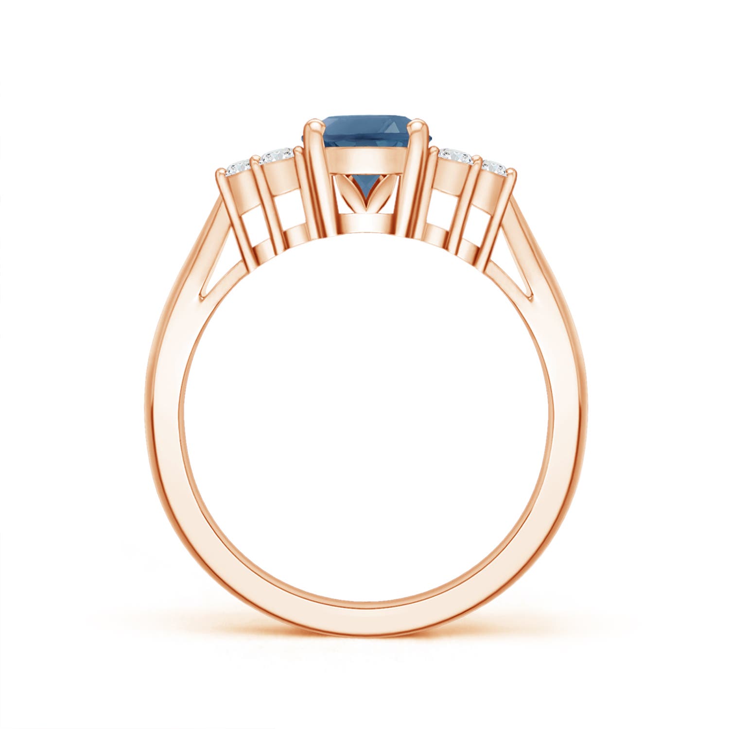 A - London Blue Topaz / 1.65 CT / 14 KT Rose Gold