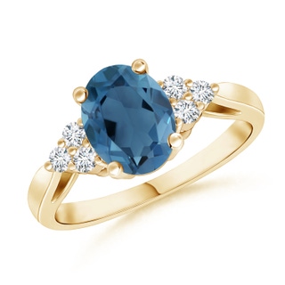 Oval A London Blue Topaz