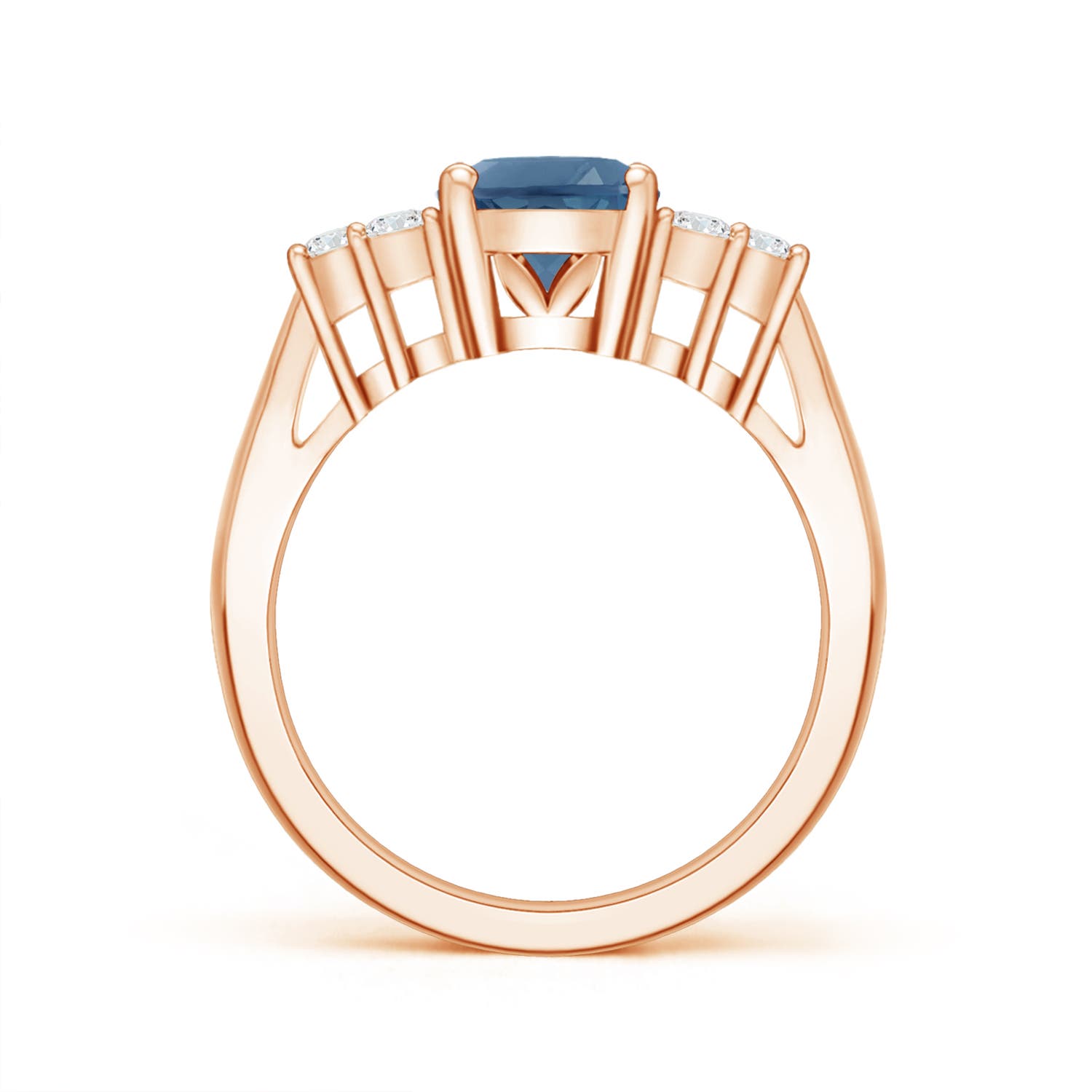 A - London Blue Topaz / 2.46 CT / 14 KT Rose Gold