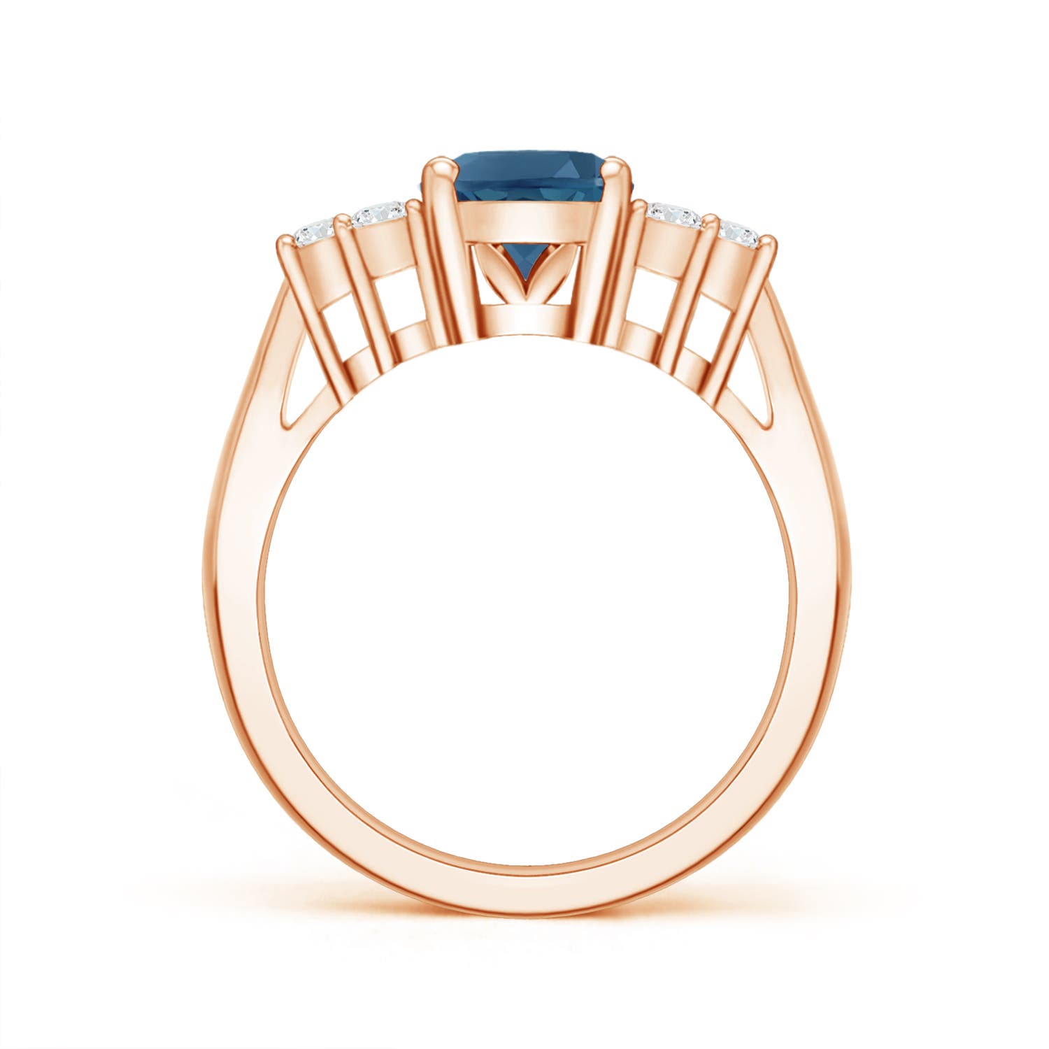 AA - London Blue Topaz / 2.46 CT / 14 KT Rose Gold