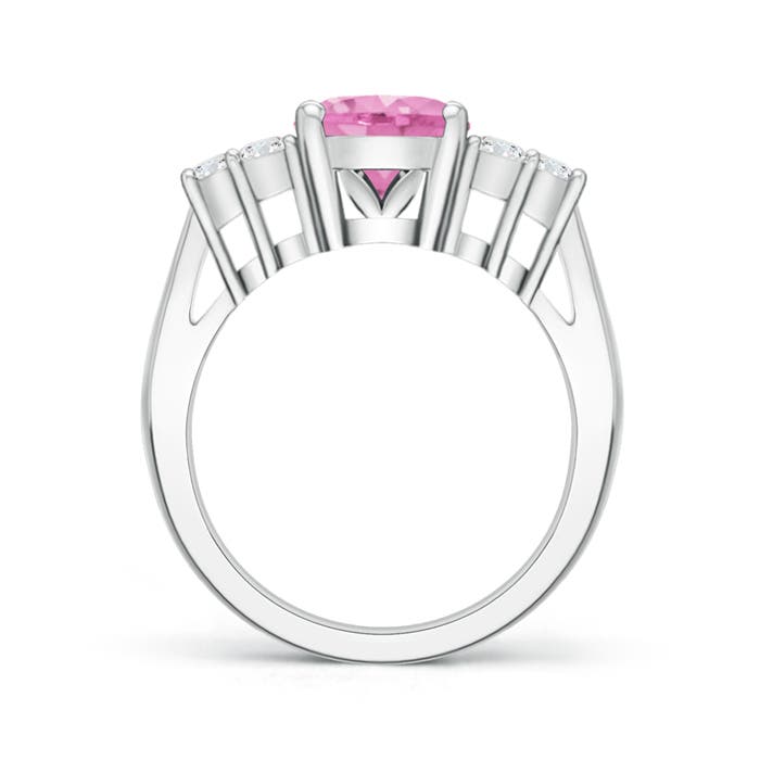 A - Pink Sapphire / 3.26 CT / 14 KT White Gold