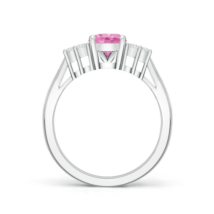 A - Pink Sapphire / 1.6 CT / 14 KT White Gold