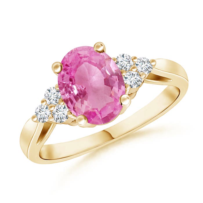 AA - Pink Sapphire / 1.6 CT / 14 KT Yellow Gold