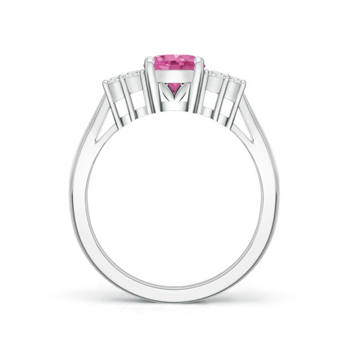 AAA - Pink Sapphire / 1.6 CT / 14 KT White Gold