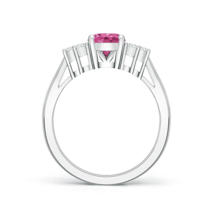 AAAA - Pink Sapphire / 1.6 CT / 14 KT White Gold