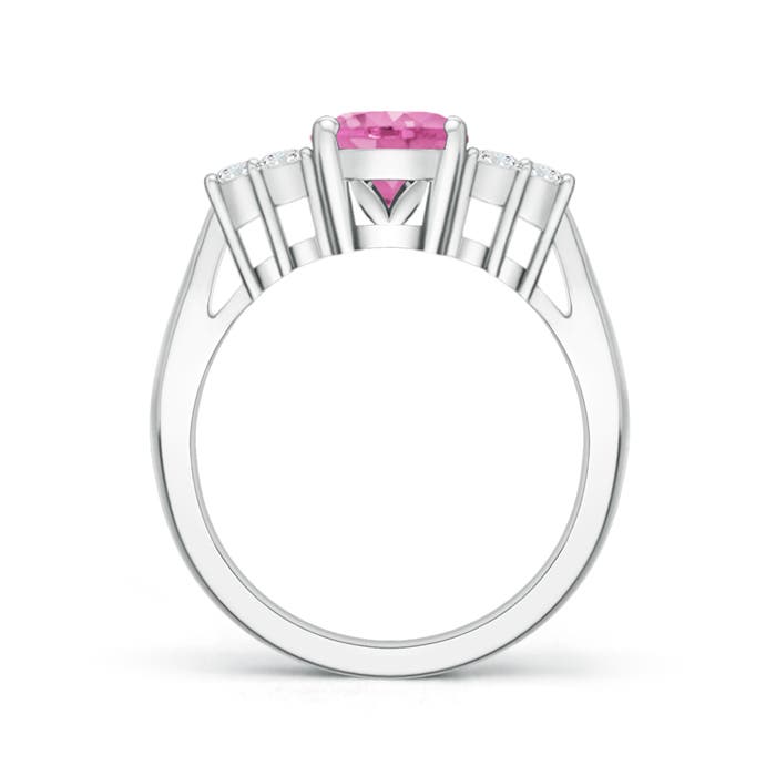 AA - Pink Sapphire / 2.11 CT / 14 KT White Gold