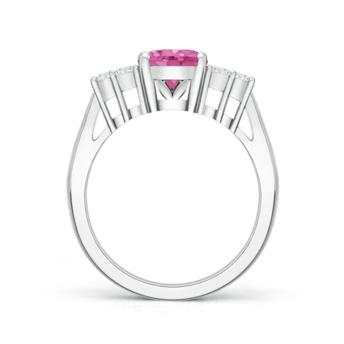 AAA - Pink Sapphire / 2.11 CT / 14 KT White Gold