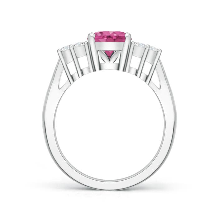 AAAA - Pink Sapphire / 2.11 CT / 14 KT White Gold