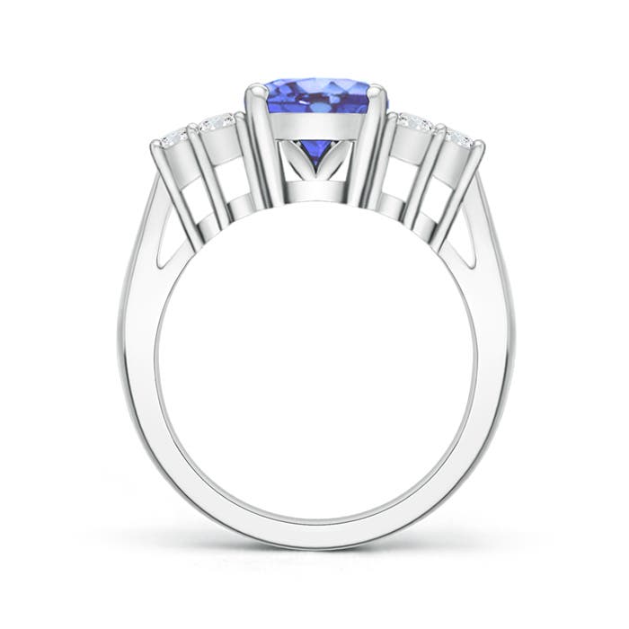 A - Tanzanite / 3.16 CT / 14 KT White Gold