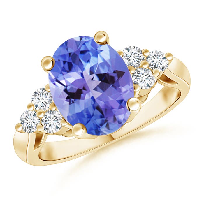 AA - Tanzanite / 3.16 CT / 14 KT Yellow Gold