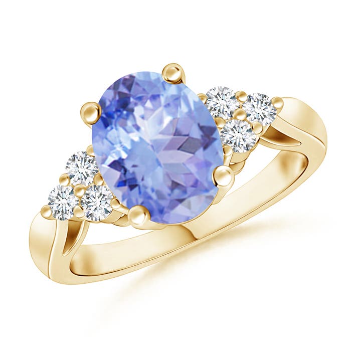 A - Tanzanite / 2.11 CT / 14 KT Yellow Gold