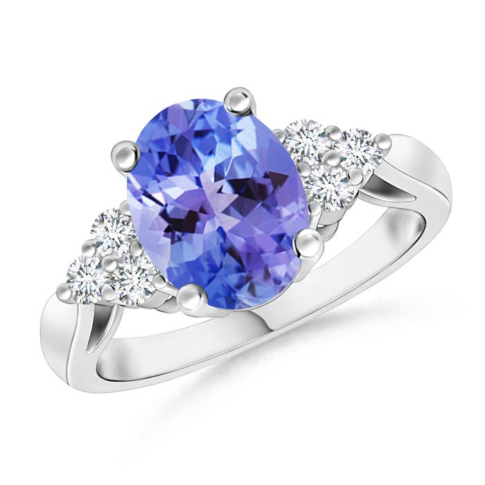 AA - Tanzanite / 2.11 CT / 14 KT White Gold