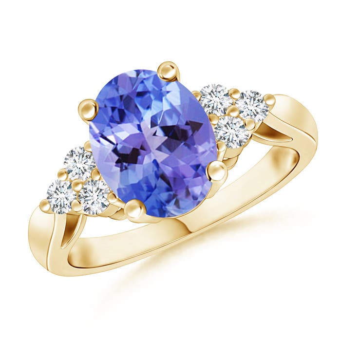 AA - Tanzanite / 2.11 CT / 14 KT Yellow Gold