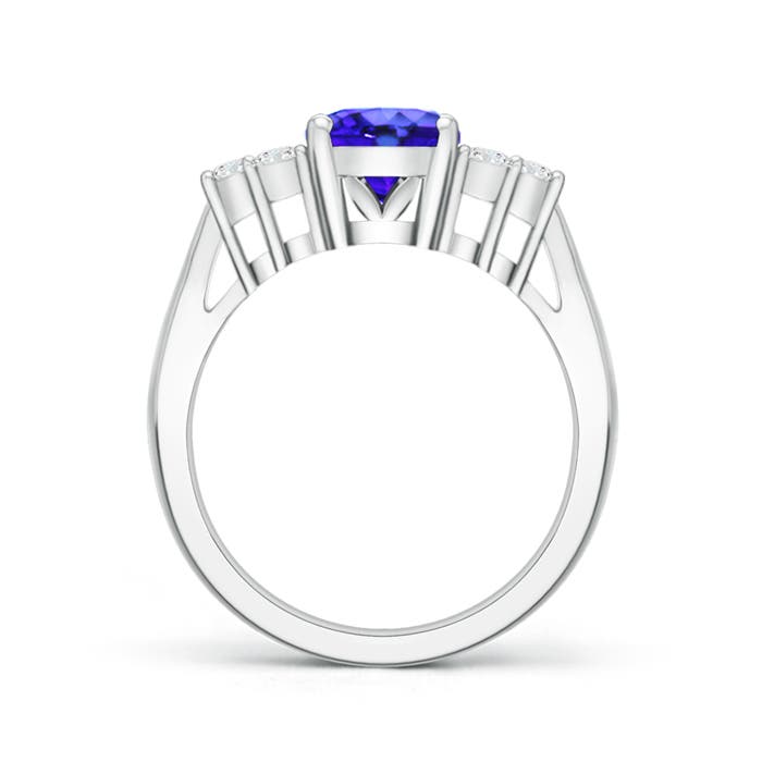 AAA - Tanzanite / 2.11 CT / 14 KT White Gold