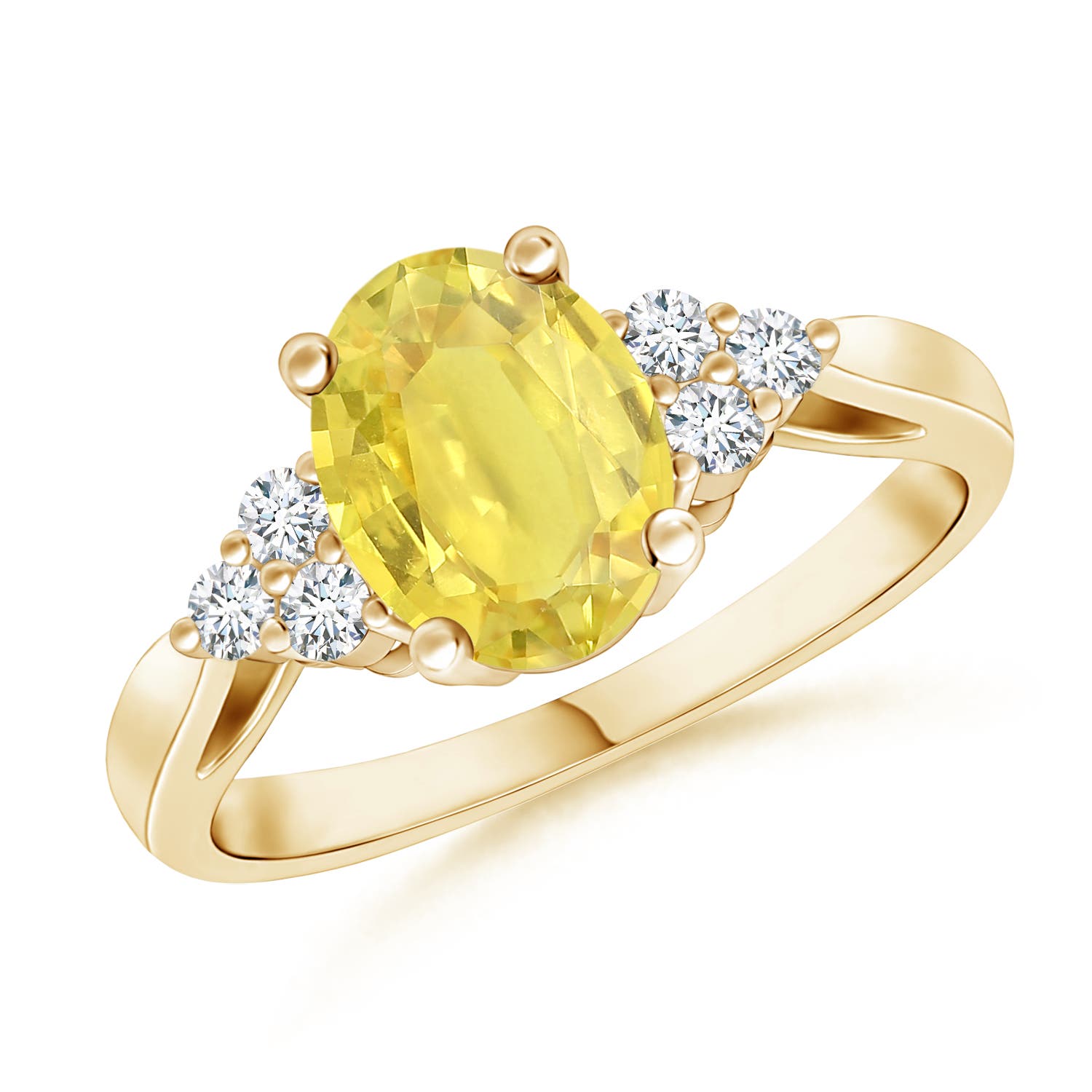 A - Yellow Sapphire / 1.65 CT / 14 KT Yellow Gold