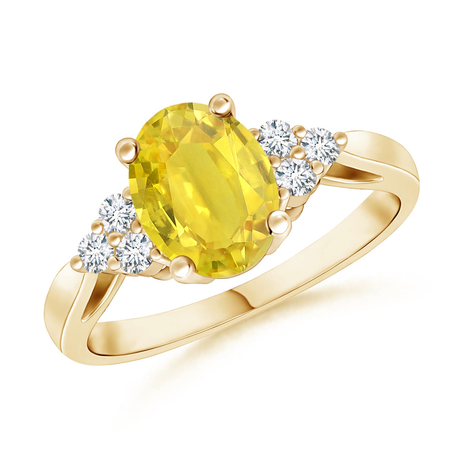 AA - Yellow Sapphire / 1.65 CT / 14 KT Yellow Gold