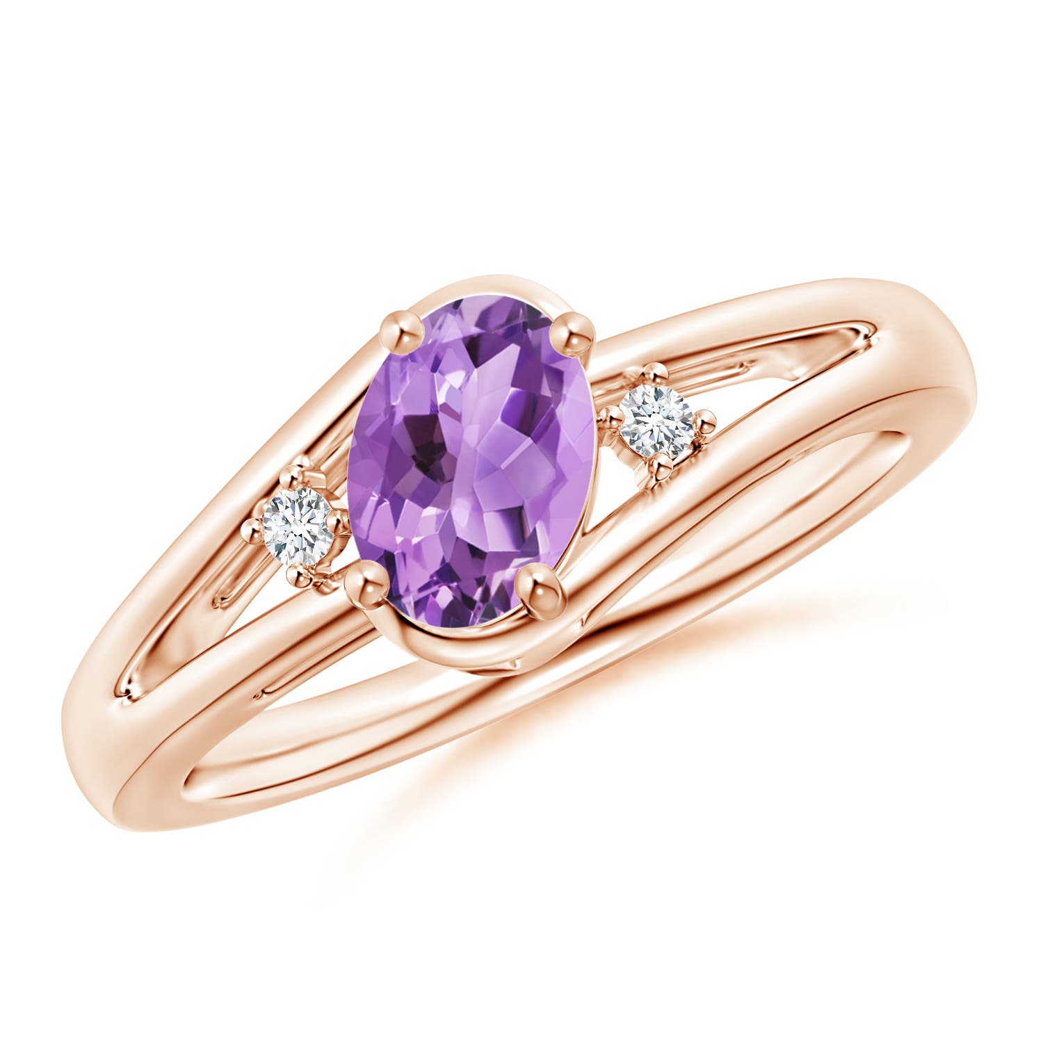 A - Amethyst / 0.74 CT / 14 KT Rose Gold