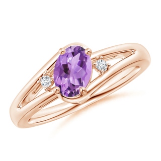Oval A Amethyst