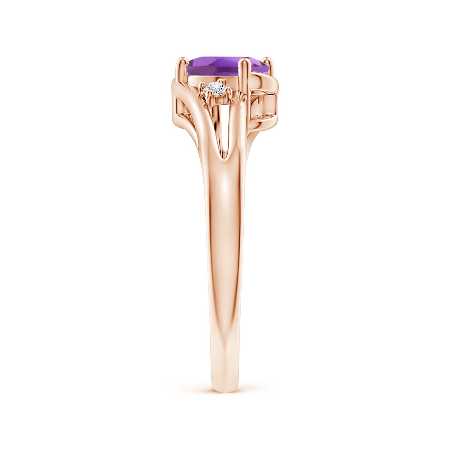 A - Amethyst / 0.74 CT / 14 KT Rose Gold