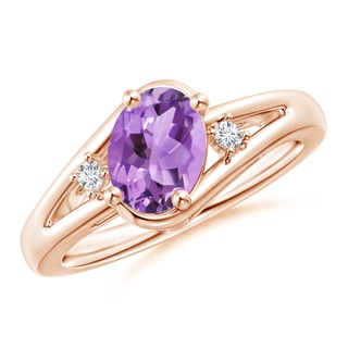 Oval A Amethyst