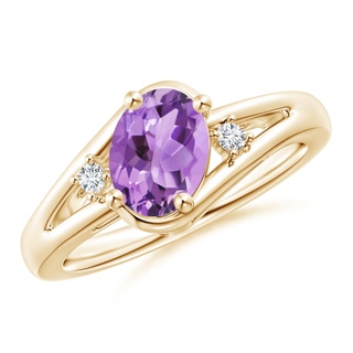 Oval A Amethyst