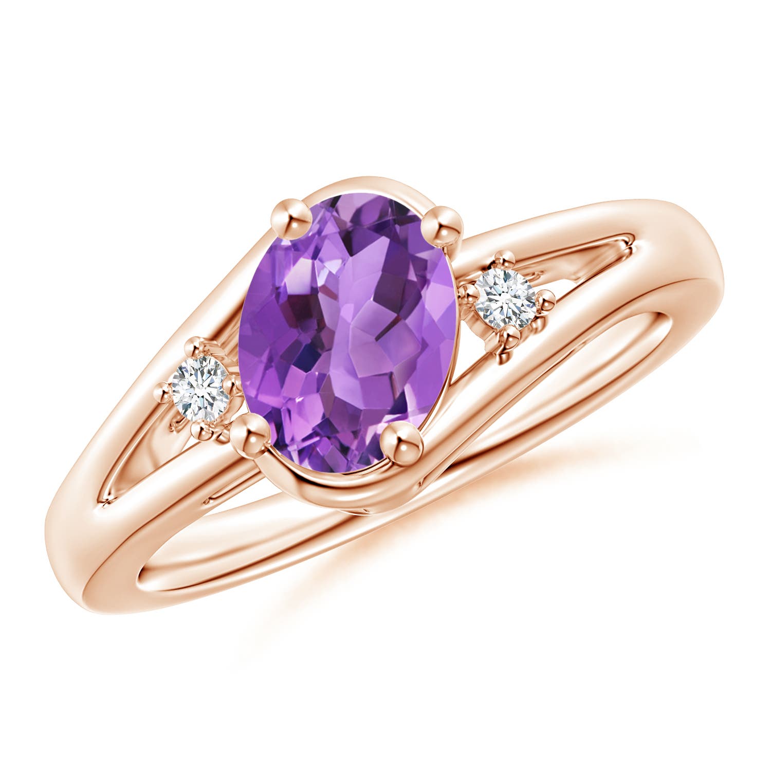 AA - Amethyst / 1.2 CT / 14 KT Rose Gold