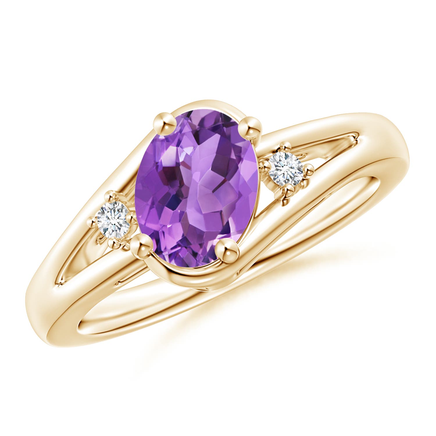 AA - Amethyst / 1.2 CT / 14 KT Yellow Gold