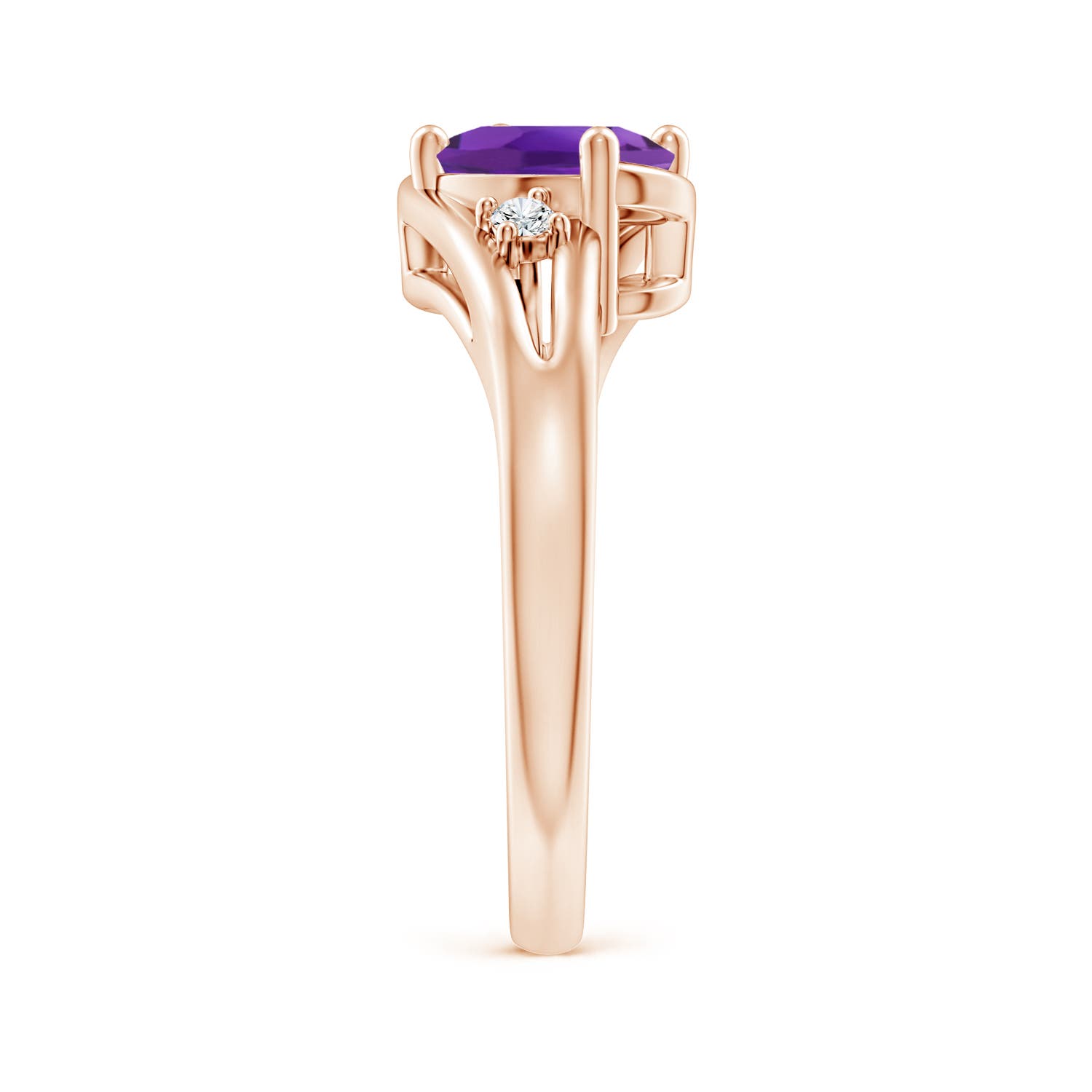 AAA - Amethyst / 1.2 CT / 14 KT Rose Gold