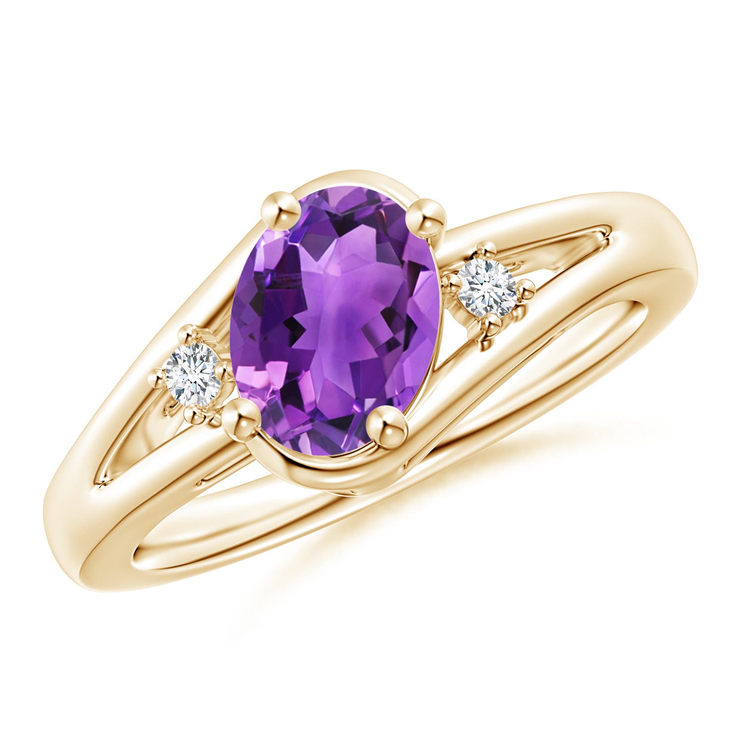 AAA - Amethyst / 1.2 CT / 14 KT Yellow Gold