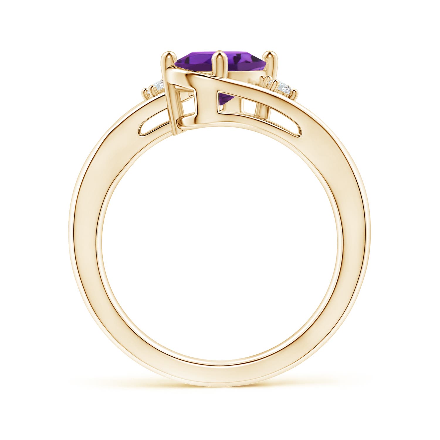 AAAA - Amethyst / 1.2 CT / 14 KT Yellow Gold