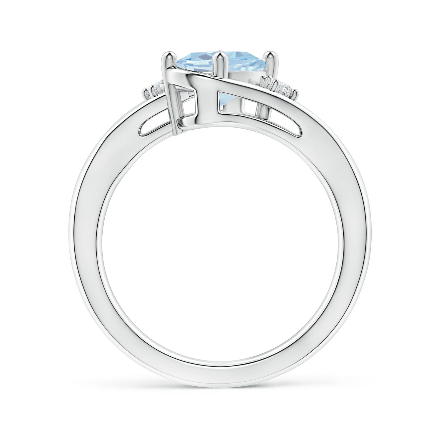 A - Aquamarine / 1.05 CT / 14 KT White Gold