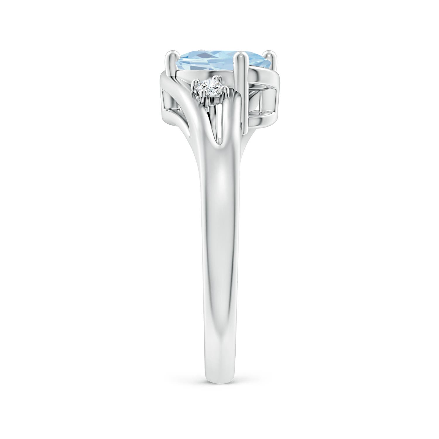 A - Aquamarine / 1.05 CT / 14 KT White Gold