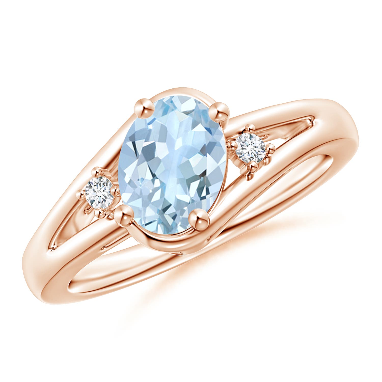 AA - Aquamarine / 1.05 CT / 14 KT Rose Gold