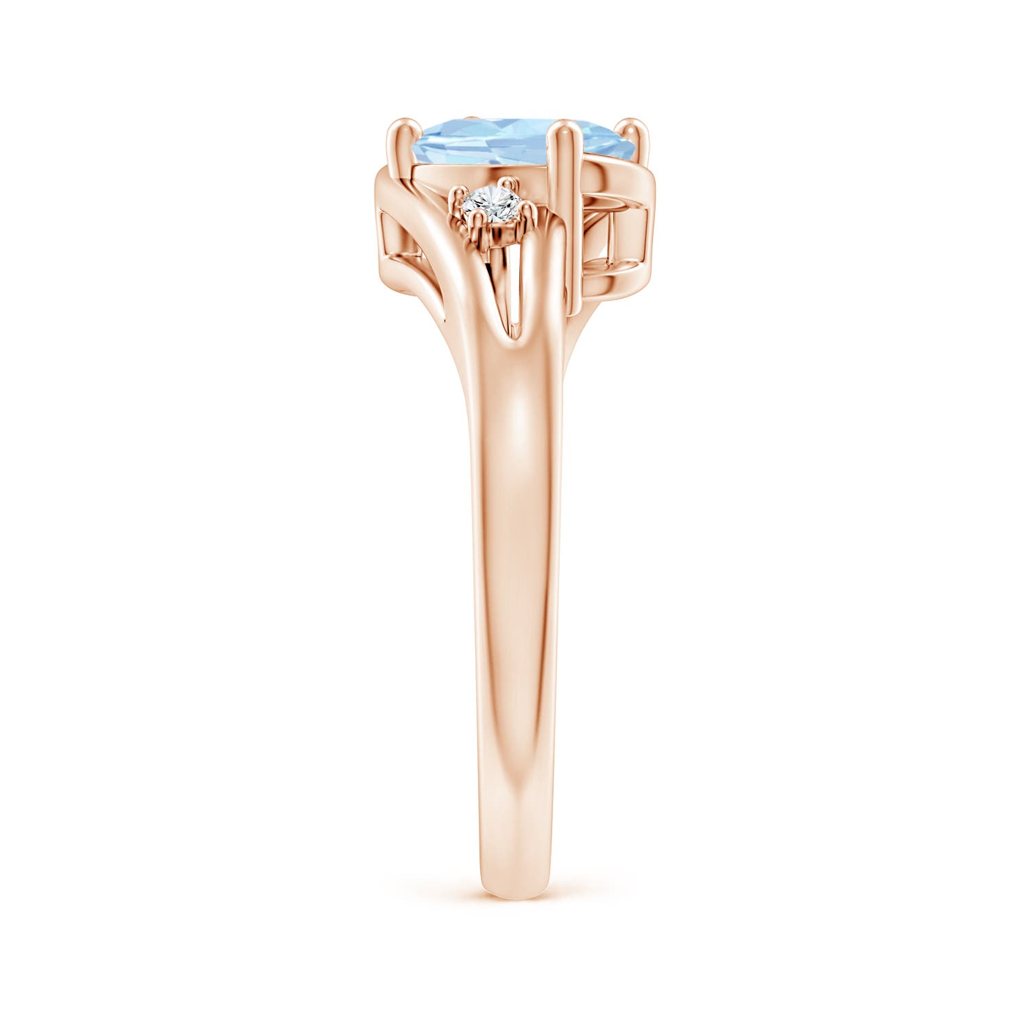 AA - Aquamarine / 1.05 CT / 14 KT Rose Gold