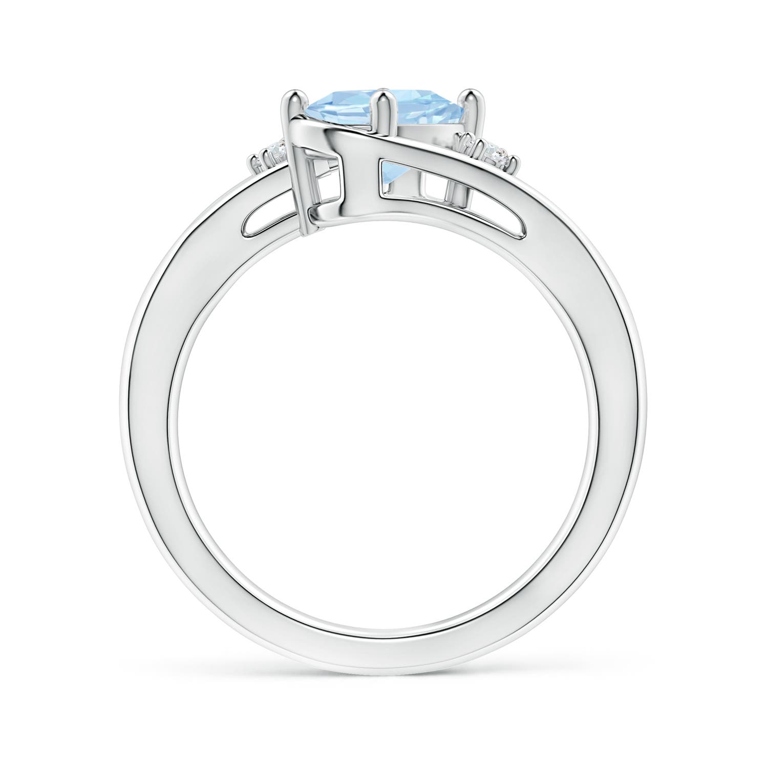 AA - Aquamarine / 1.05 CT / 14 KT White Gold