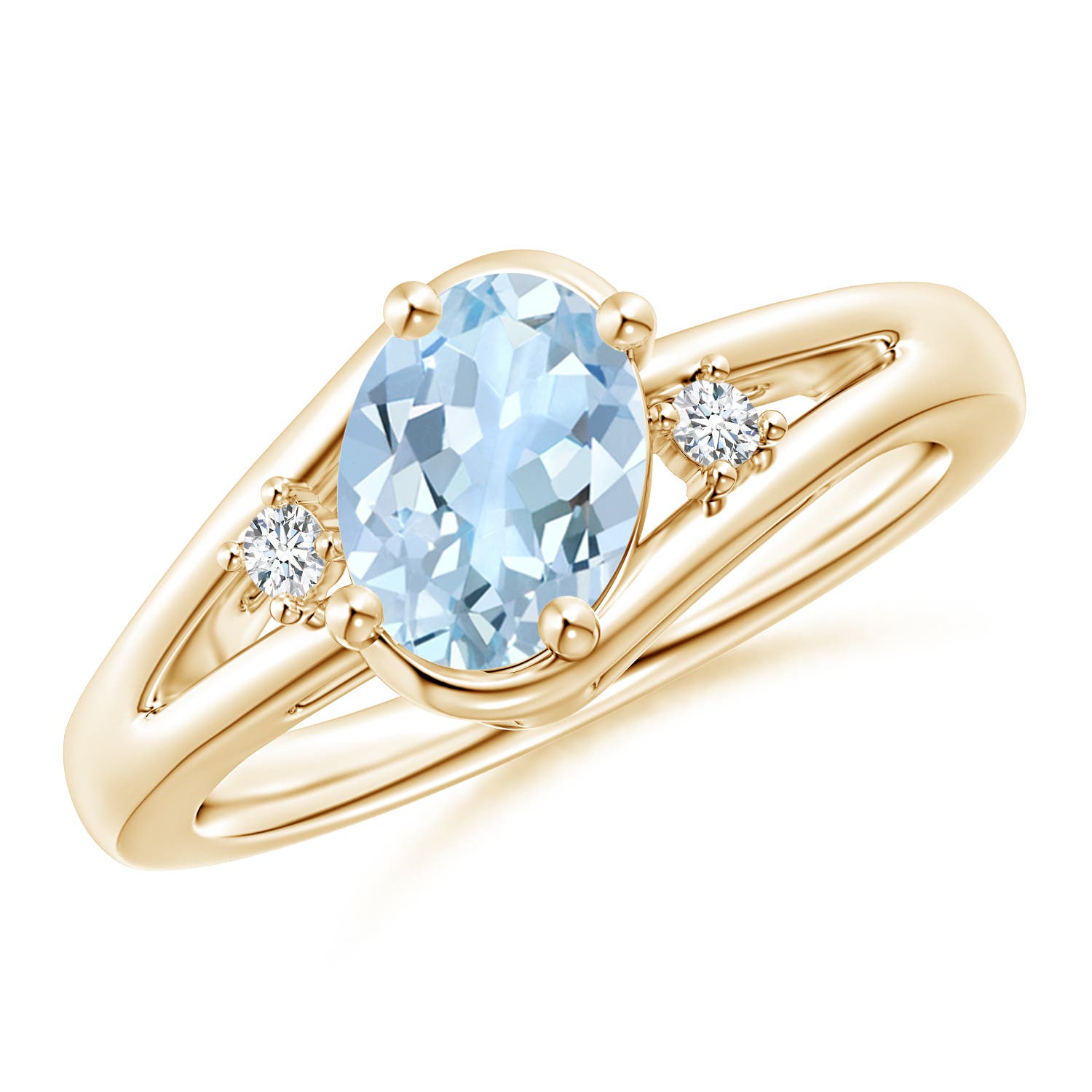 AA - Aquamarine / 1.05 CT / 14 KT Yellow Gold