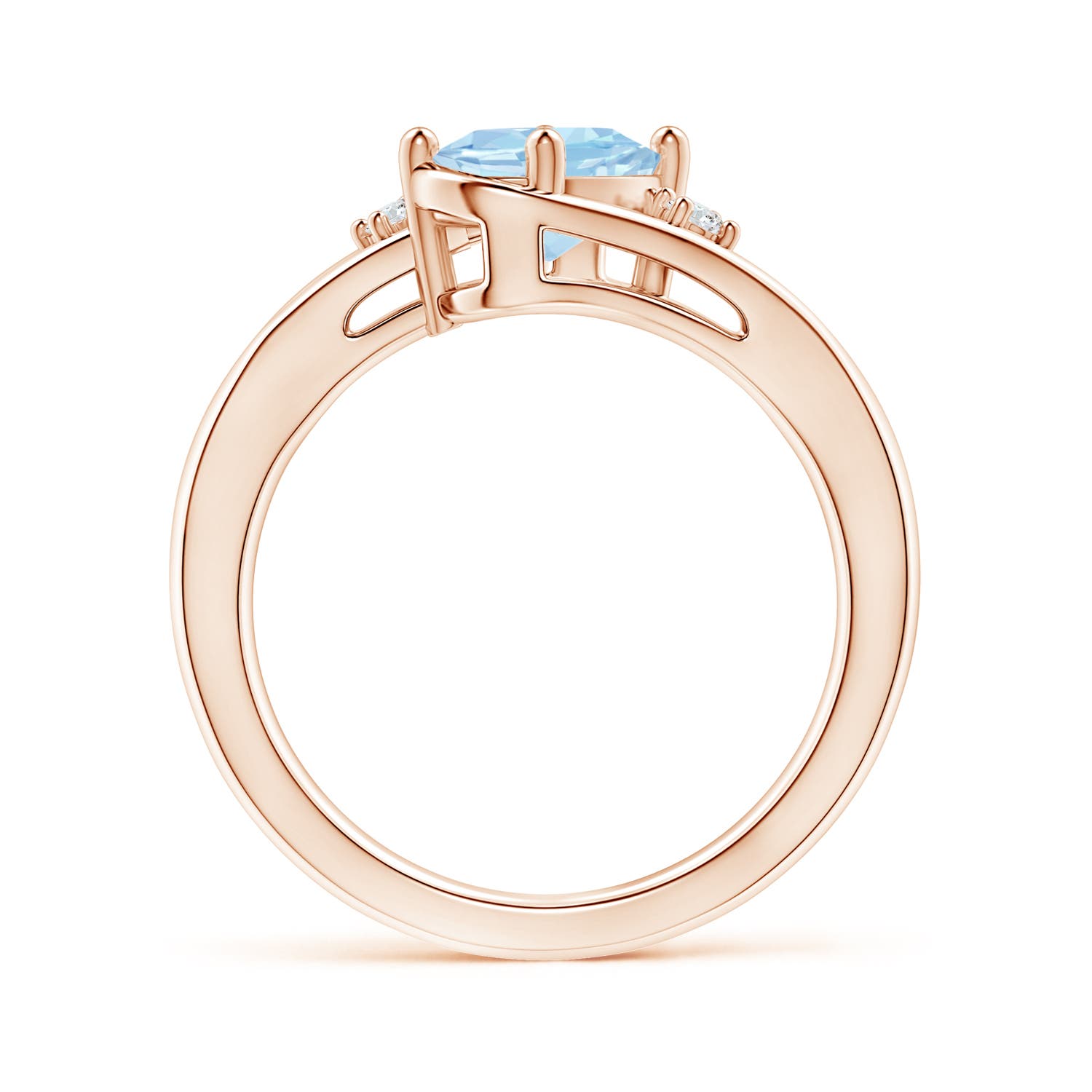 AAA - Aquamarine / 1.05 CT / 14 KT Rose Gold