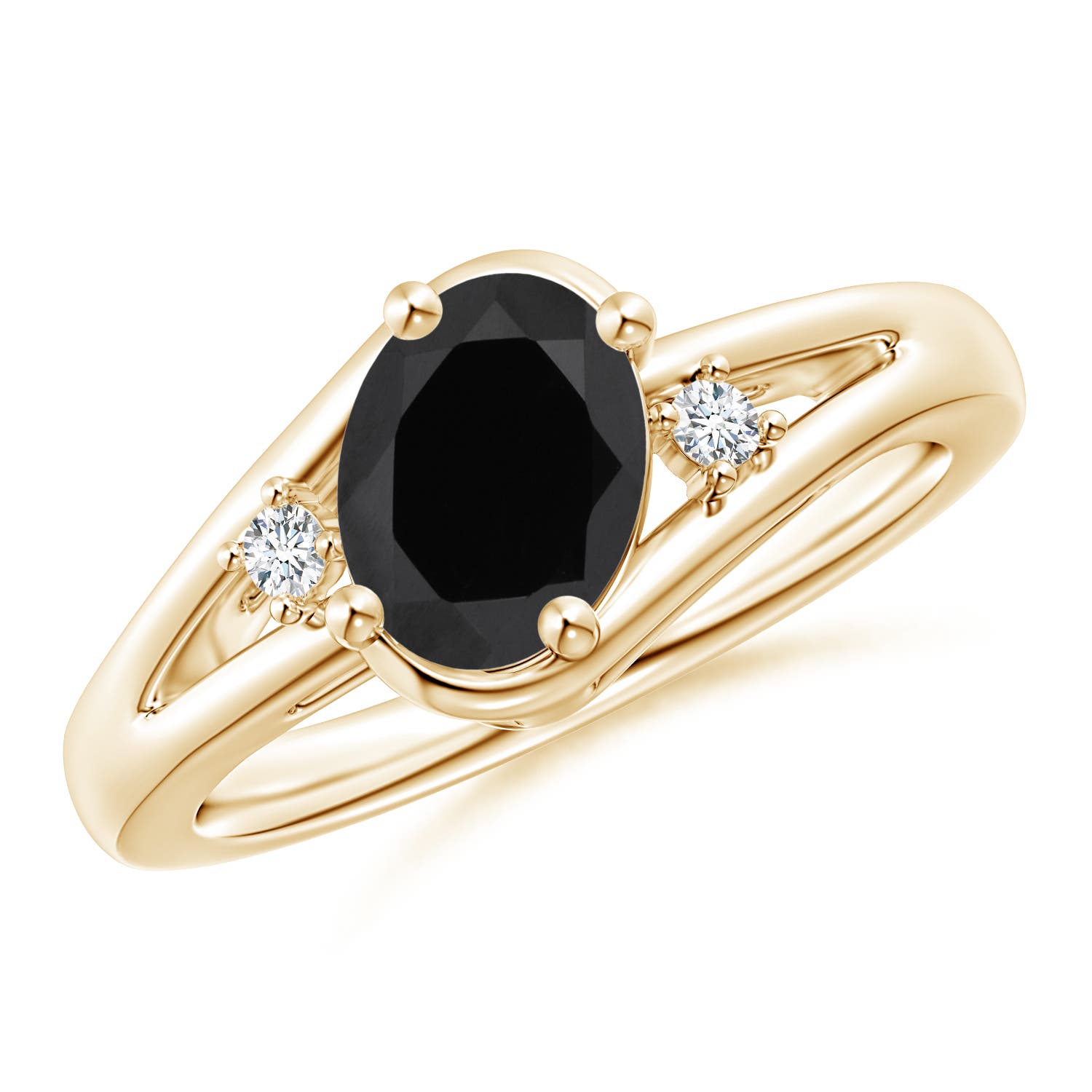 AAA - Black Onyx / 1.3 CT / 14 KT Yellow Gold