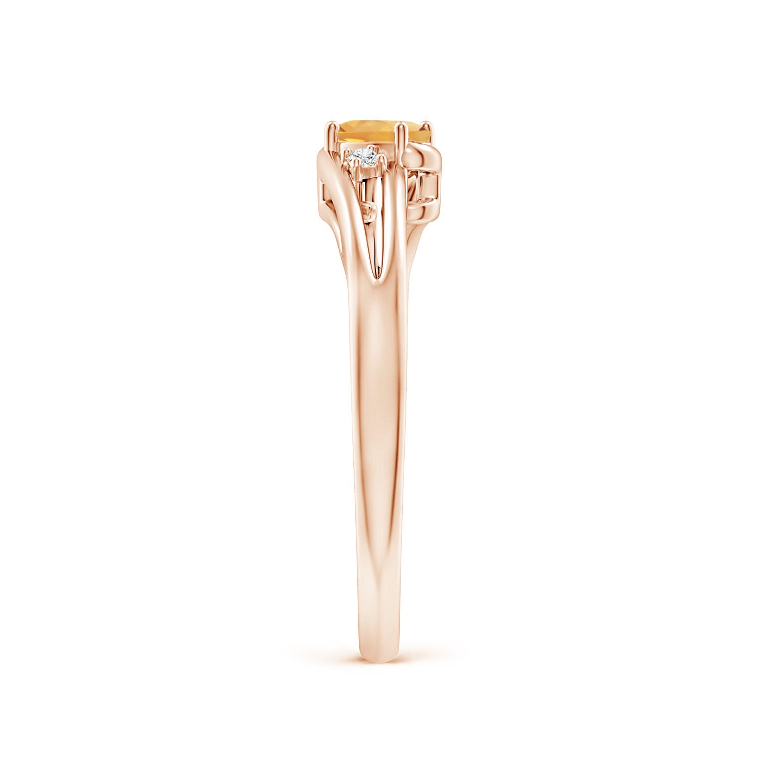 A - Citrine / 0.23 CT / 14 KT Rose Gold