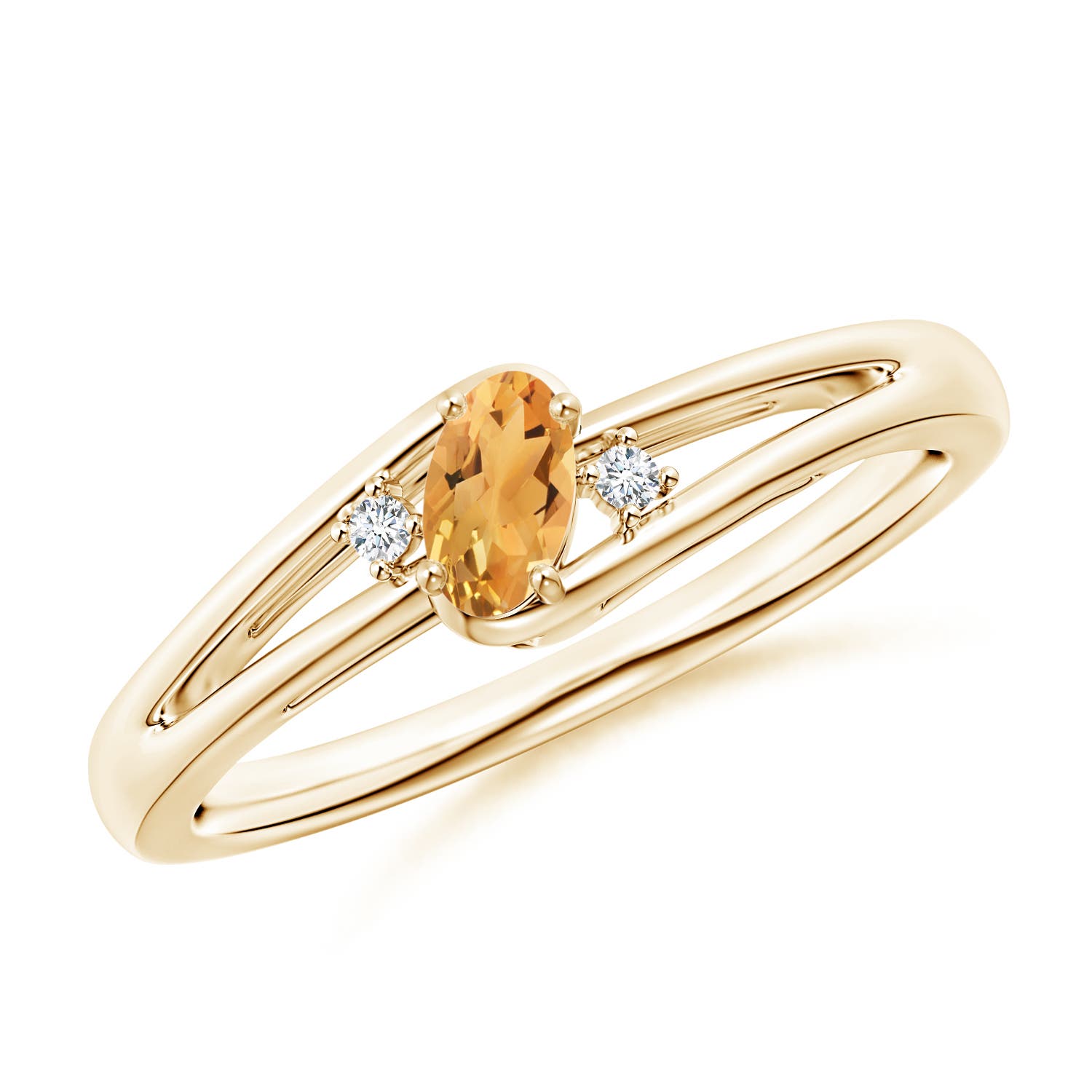 A - Citrine / 0.23 CT / 14 KT Yellow Gold