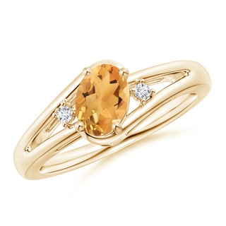 Oval A Citrine