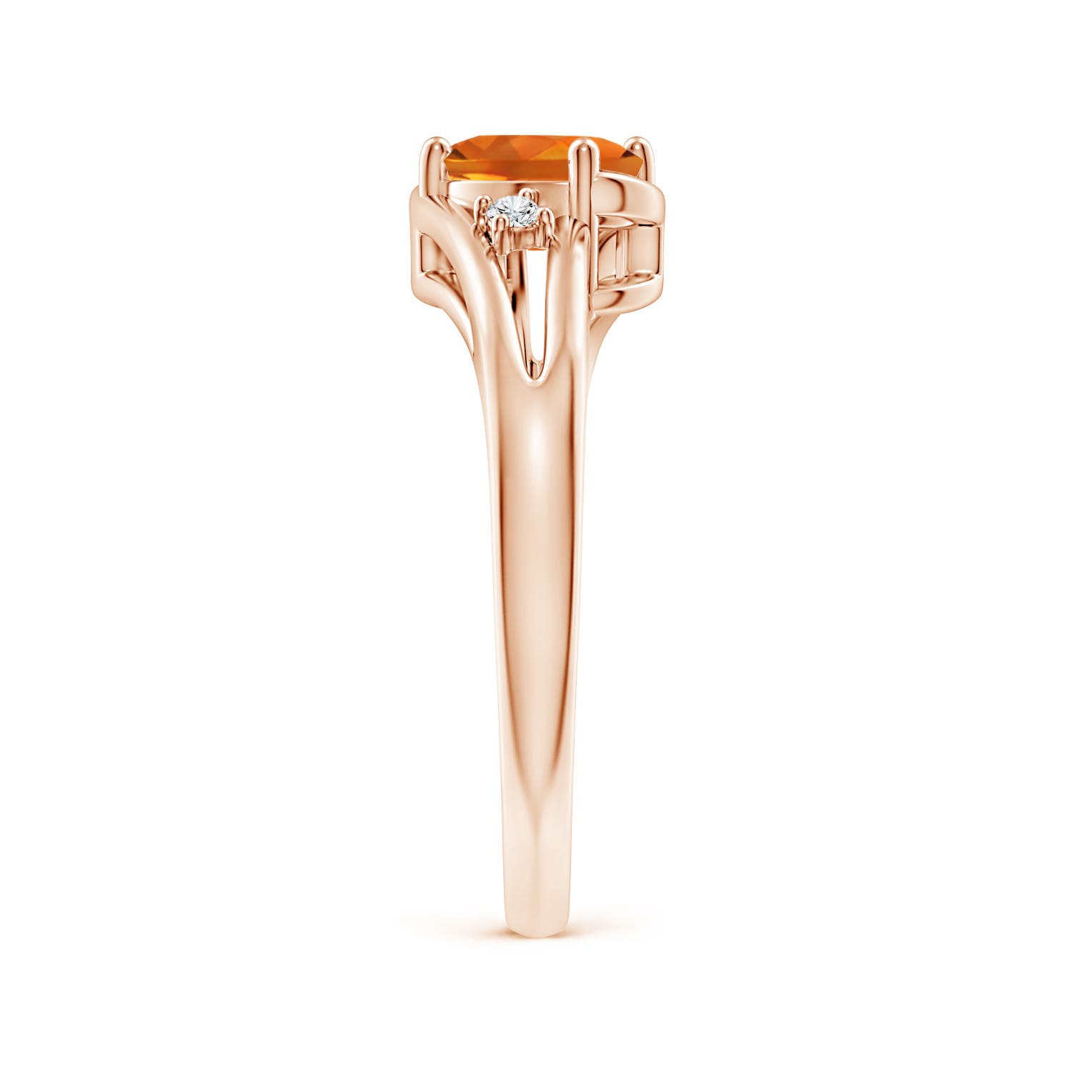 AAAA - Citrine / 0.79 CT / 14 KT Rose Gold