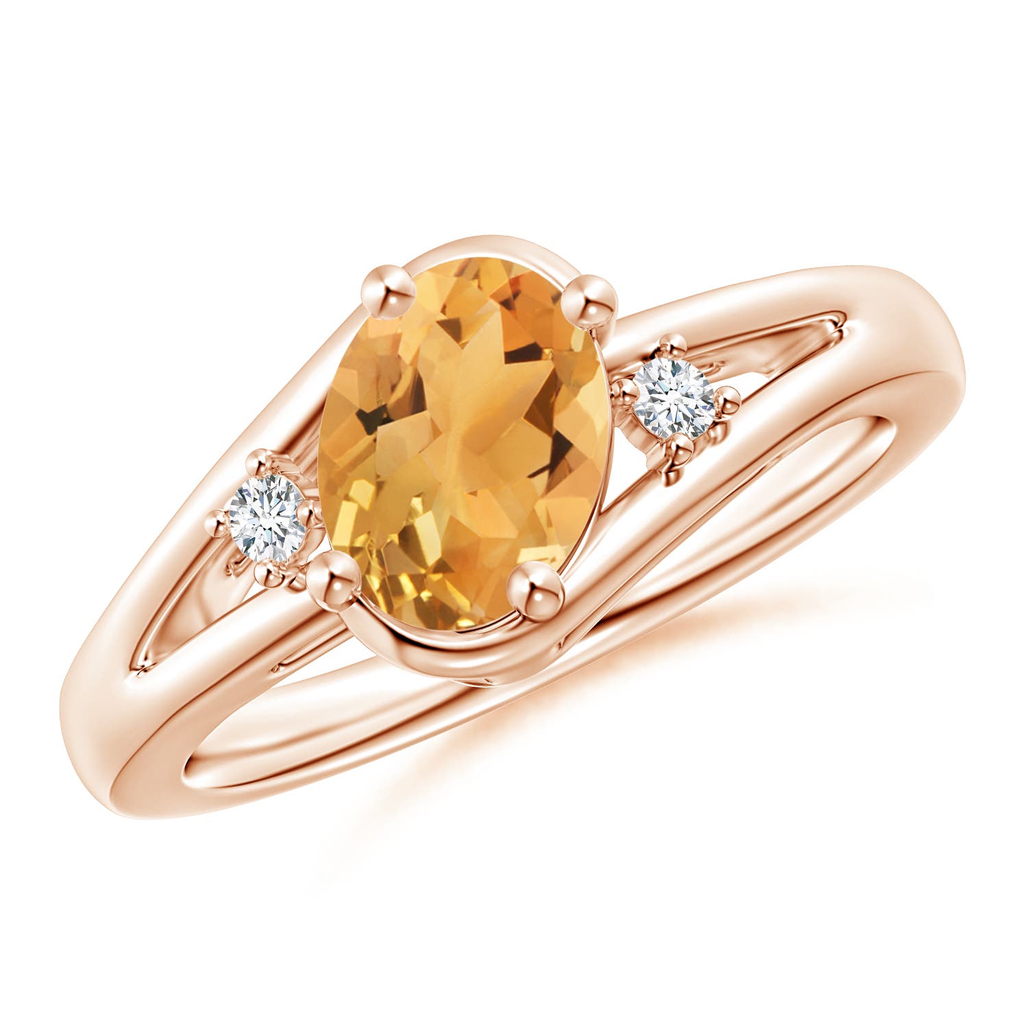 A - Citrine / 1.15 CT / 14 KT Rose Gold