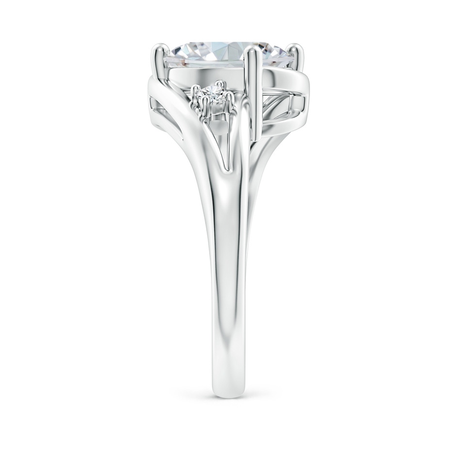 10x8mm GVS2 Diamond Split Shank Ring with Accents in P950 Platinum side 299