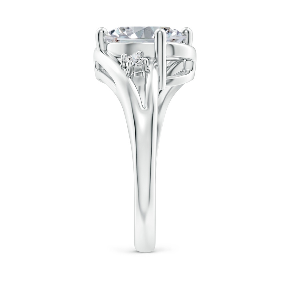 10x8mm HSI2 Diamond Split Shank Ring with Accents in White Gold side 299